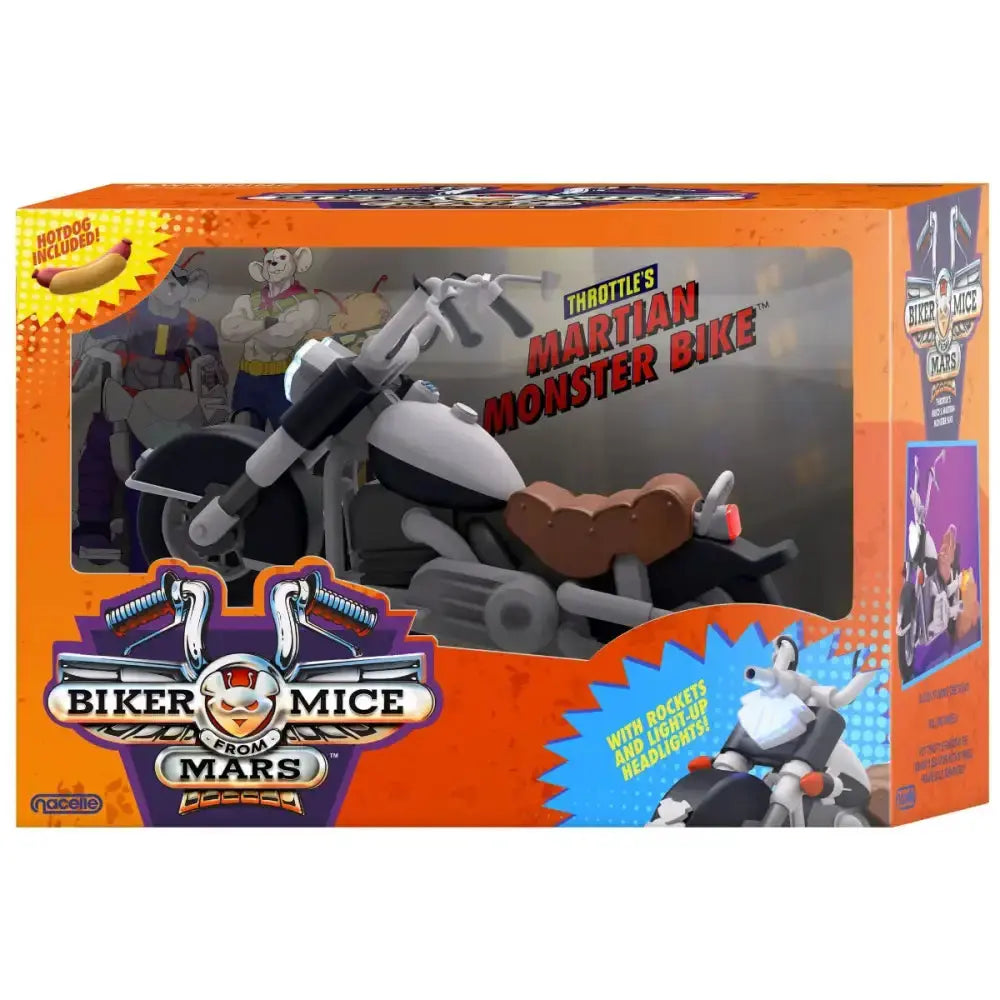 Biker Mice From Mars Throttle's Les Motards de l'espace véhicule Martian Monster Bike 23cm Nacelle