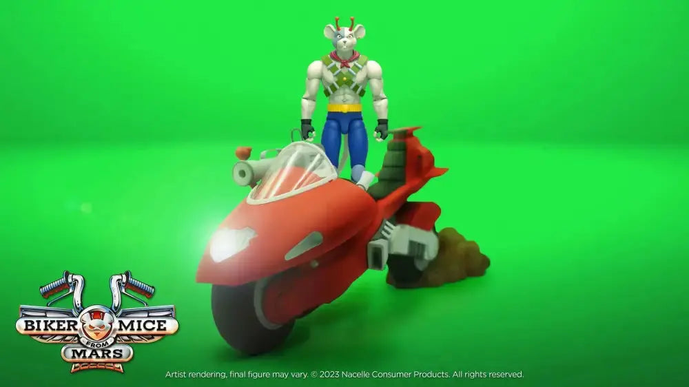 Biker Mice Les Motards de l'espace véhicule Vinnie's Radical Rocket Sled 25cm Nacelle