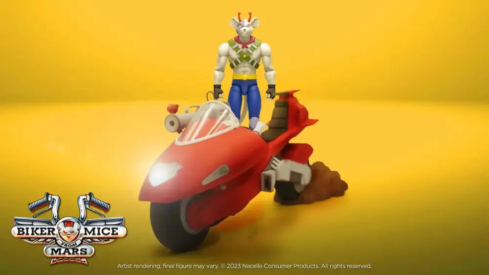 Biker Mice Les Motards de l'espace véhicule Vinnie's Radical Rocket Sled 25cm Nacelle
