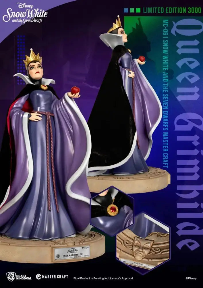 Blanche Neige et les sept nains La Reine-sorcière Grimhilde 41 cm - Rue Du Retro