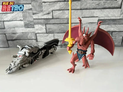 Brooklyn et moto Rippin’ Rider Gargoyles Les Anges de La Nuit 1994