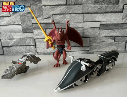 Brooklyn et moto Rippin’ Rider Gargoyles Les Anges de La Nuit 1994