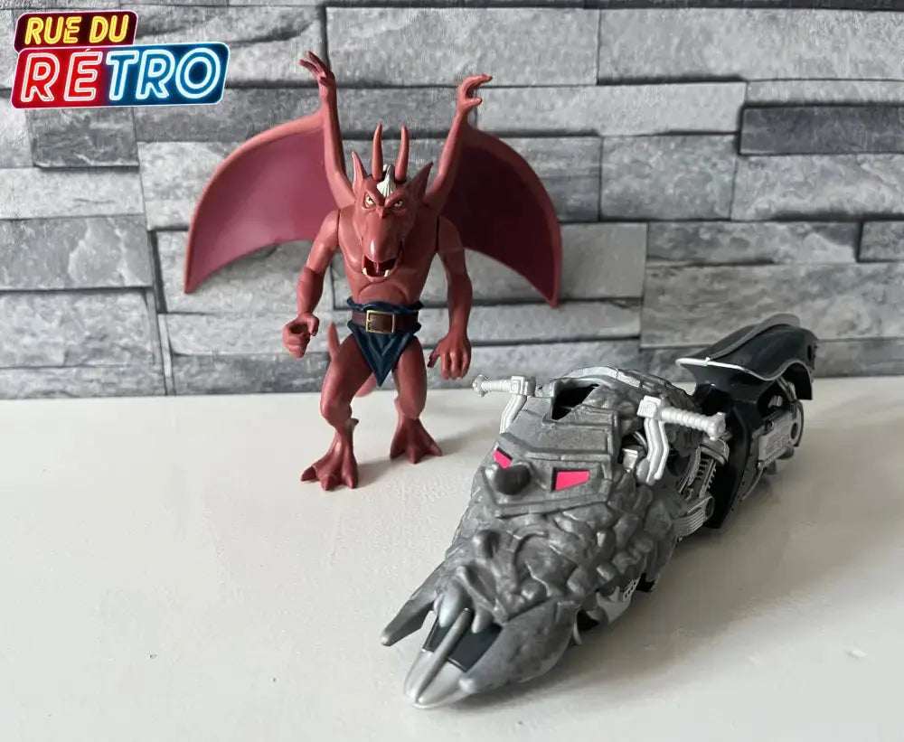 Brooklyn et Rippin Rider / Gargoyles 1995 Figurine et Véhicule pour Figurines