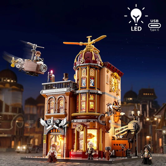 Lumibricks Steampunk World 11007 Steampunk Flying Club - Image 1