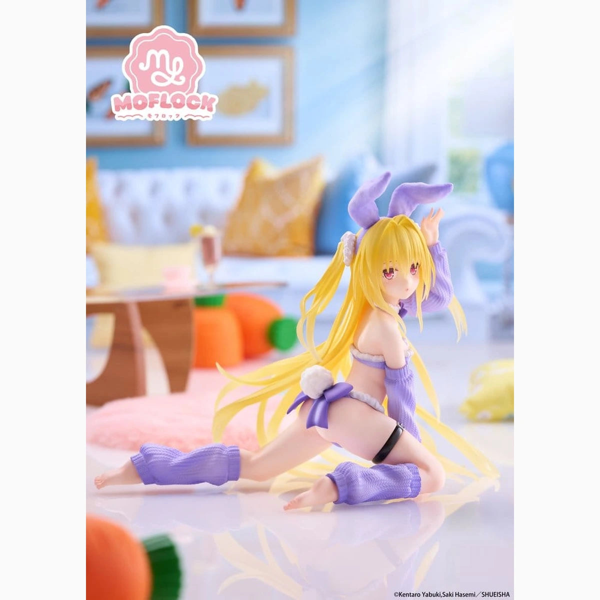 To Love-Ru Darkness figurine PVC MOFLOCK Golden Darkness (Fluffy Bunny Ver.) 13 cm - Image 3