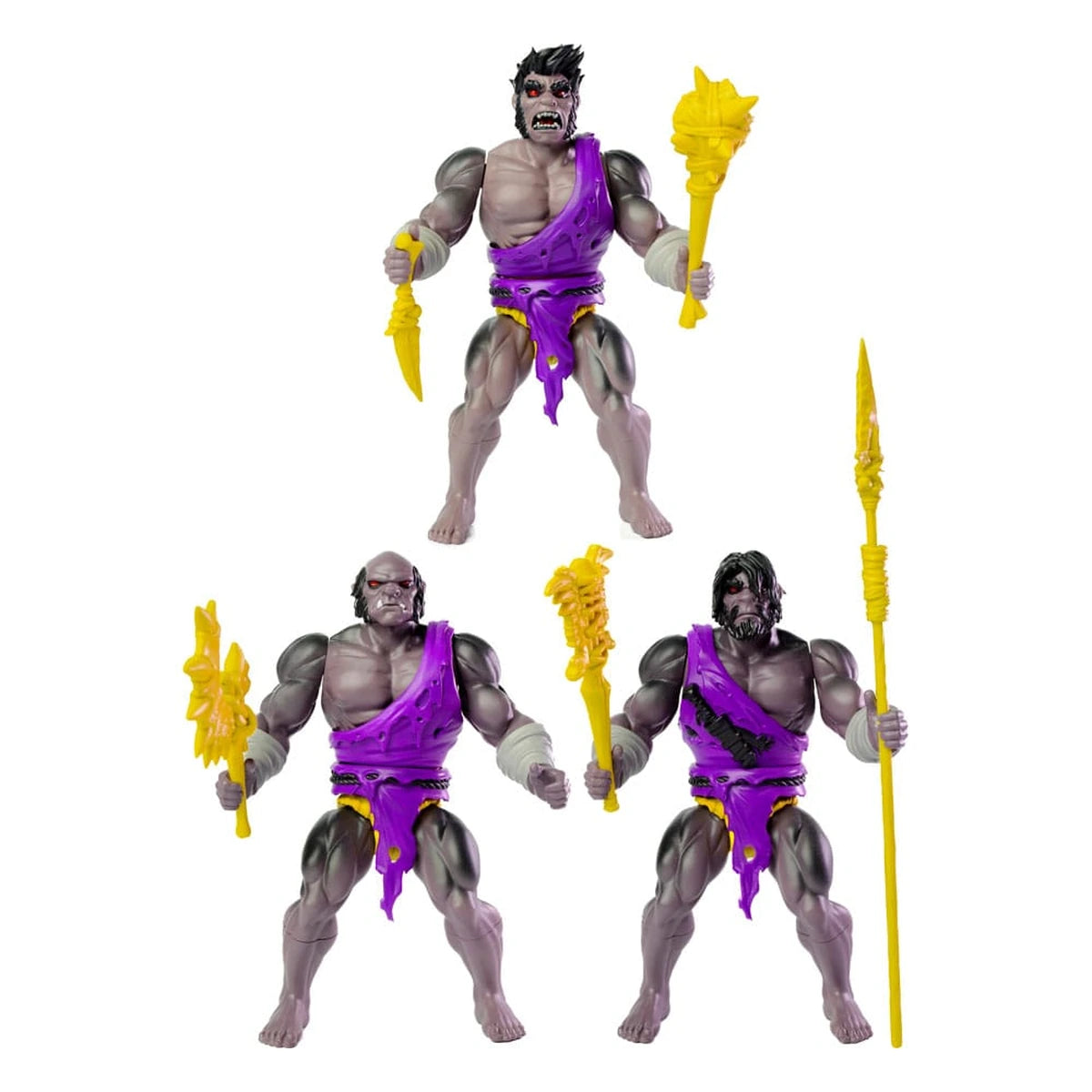 Legends of Dragonore Wave 2: Dragon Hunt pack 3 figurines Brukteror Cave Men 14 cm - Image 3