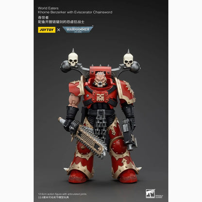 Warhammer 40k figurine 1/18 World Eaters Khorne Berzerker with Eviscerator Chainsword 13 cm - Image 1