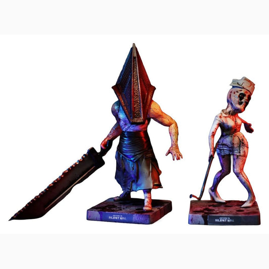 Return to Silent Hill (2026) DefoStyle pack 2 figurines Pyramid Head 20 cm & Bubble Head Nurse 17 cm - Image 1