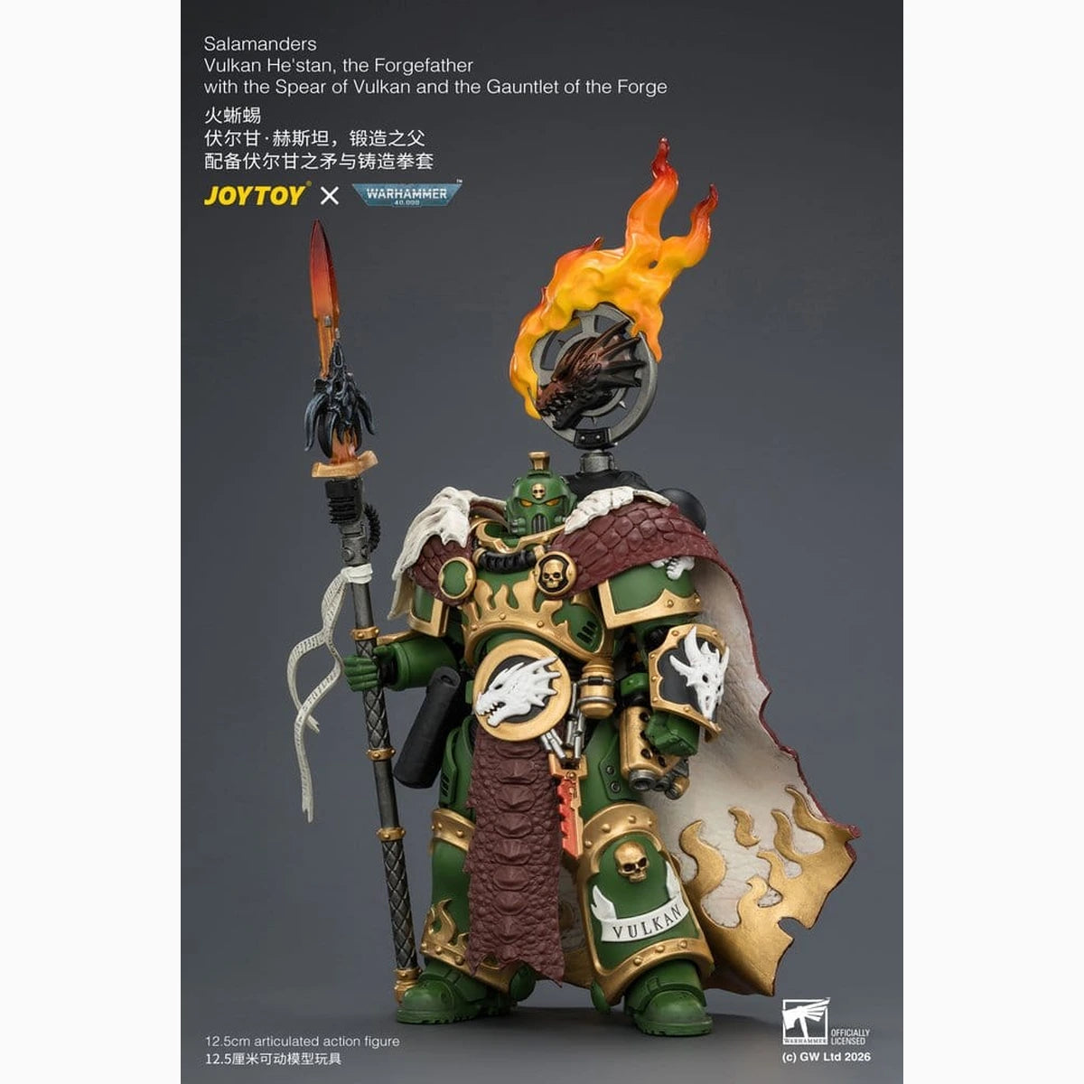 Warhammer figurine Salamanders Vulkan He'stan, the Forgefather 13 cm - Image 5