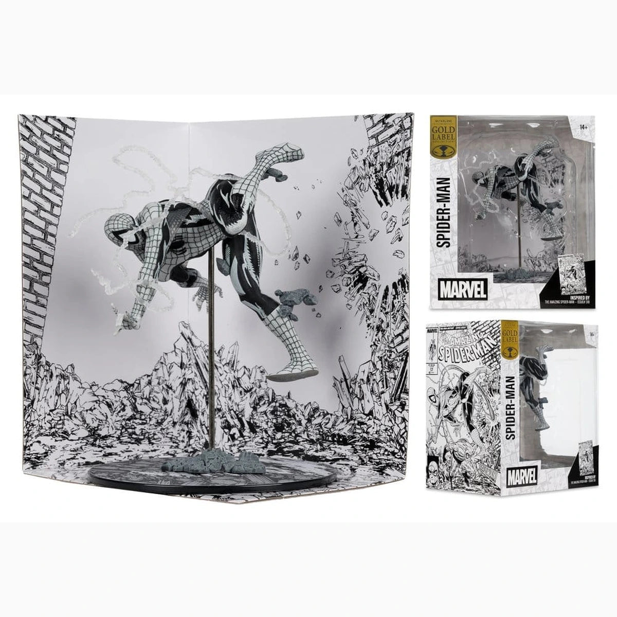 Marvel statuette PVC !/10 Spider-Man (Line Art) (The Amazing Spider-Man #318) (Gold Label) 17 cm - Image 5