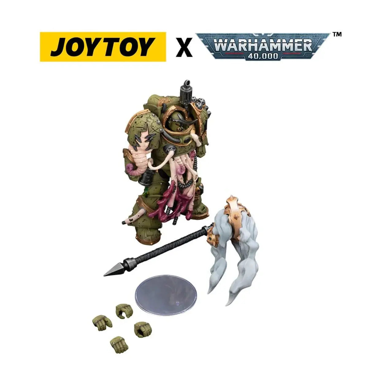Warhammer 40,000 figurine Death Guard Blightlord Terminator 2 with Flail of Corruption 14 cm - Image 4