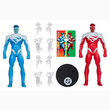 DC Multiverse pack 2 figurines Superman Blue vs. Superman Red (Gold Label) 18 cm - Image 3