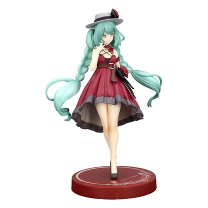 Hatsune Miku statuette PVC Trio-Try-iT Hatsune Miku Outing Dress Red Color Ver. 19 cm - Image 1