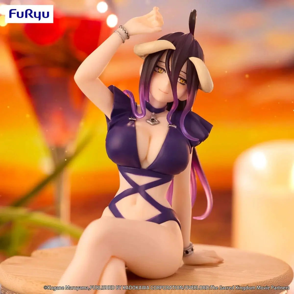 Overlord statuette PVC Noodle Stopper Albedo Swimsuit Dark Purple Color Ver. 16 cm - Image 7