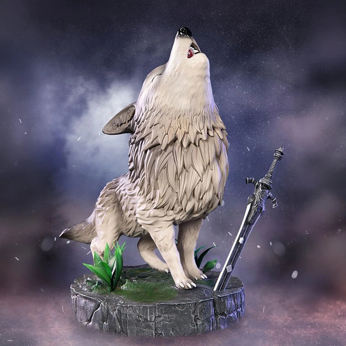Dark Souls Statue Sif The Great Grey Wolf Sd Standard Edition 28cm - Image 3