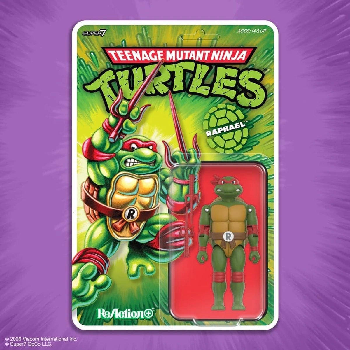 Teenage Mutant Ninja Turtles ReAction+ figurine Wave 01 Raphael - Image 1