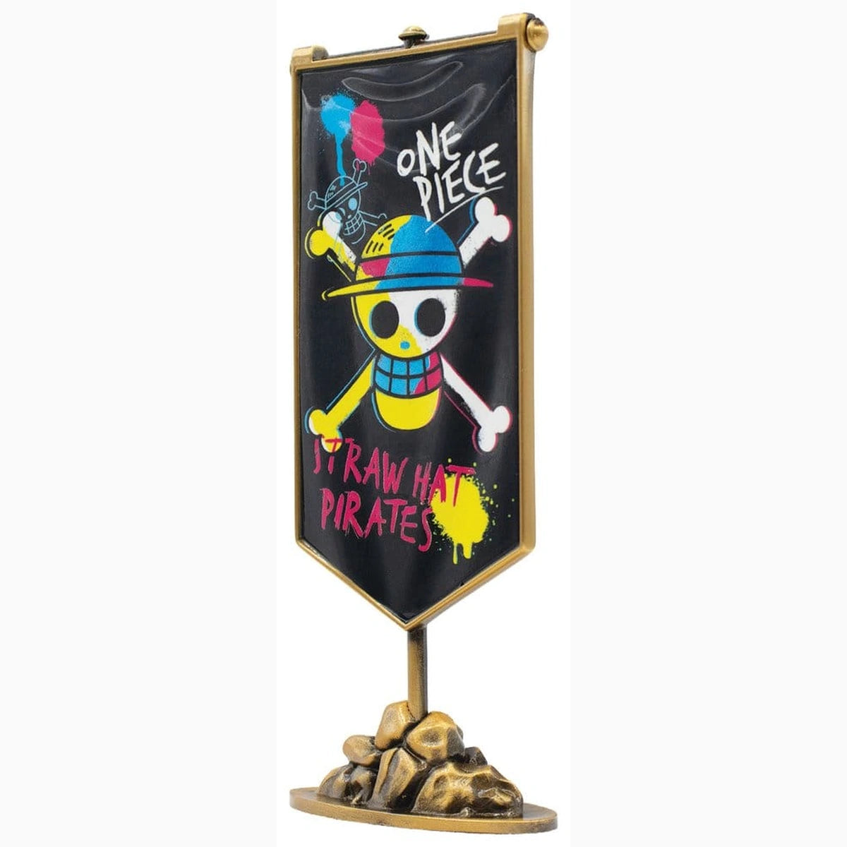 One Piece réplique Bannière en métal de l'équipage du Chapeau de paille 11 x 6 cm - Image 3