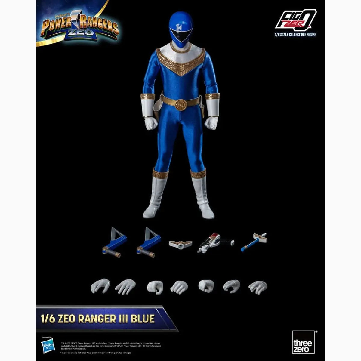 Power Rangers Zeo figurine FigZero 1/6 Ranger III Blue 30 cm - Image 4