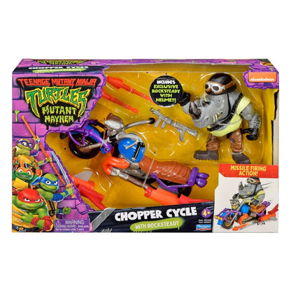 Tortues Ninja Figurine avec véhicule Rocksteady & Chopper 12 cm - Image 3