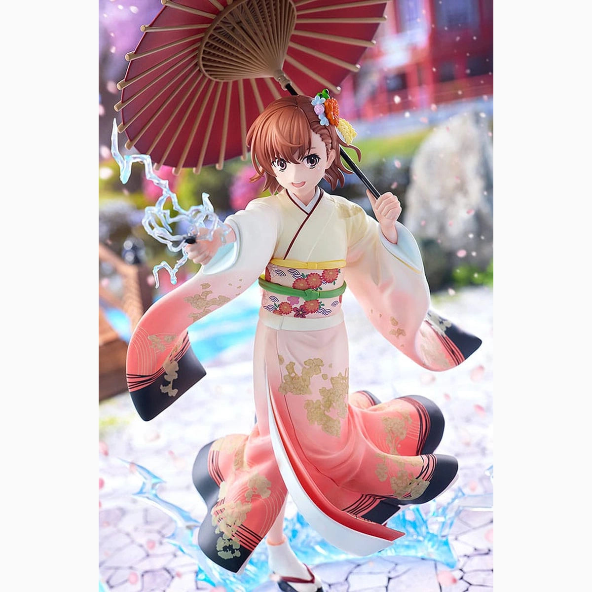 A Certain Scientific Railgun T statuette 1/7 Mikoto Misaka Furisode Kimono Ver. 28 cm - Image 6