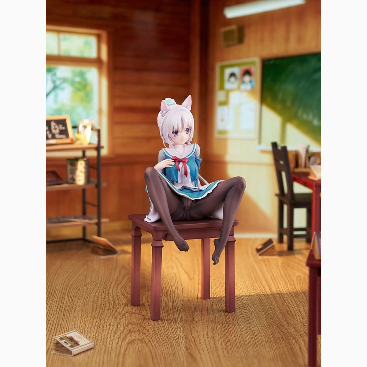 Senren*Banka figurine PVC 1/7 Yoshino Asatake Animal Ears School Uniform Ver. 21 cm - Image 5