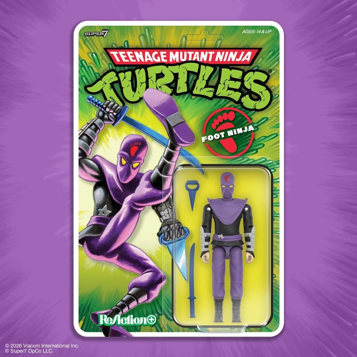 Teenage Mutant Ninja Turtles ReAction+ figurine Wave 01 Foot Ninja - Image 1
