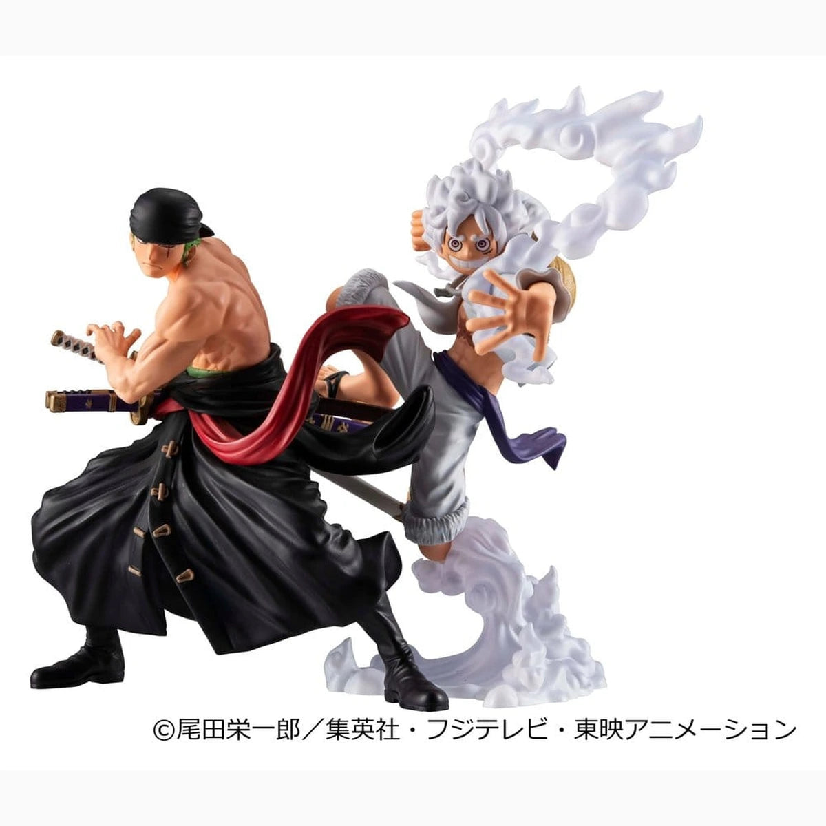 One Piece pack 2 figurines PVC Wallstar Monkey D. Luffy Gear Fifth & Roronoa Zoro (with gift) 10 cm - Image 2