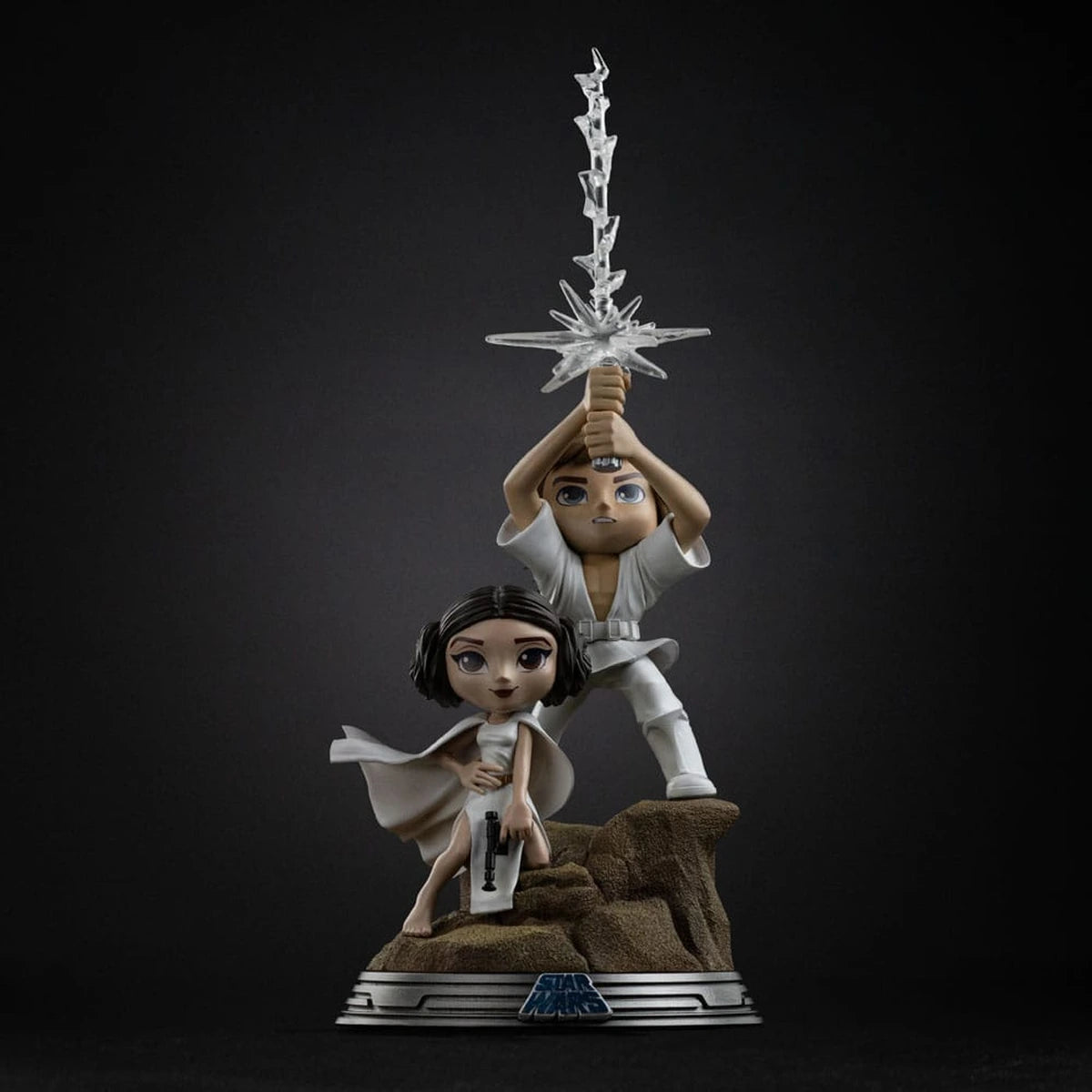 Star Wars figurine Mini Co. PVC Luke & Leia 30 cm - Image 4