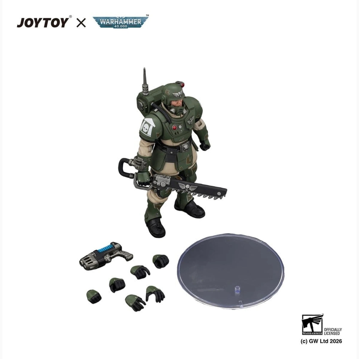 Warhammer figurine Astra Militarum Kasrkin 1 with Chainsword and Plasma Pistol - Image 6