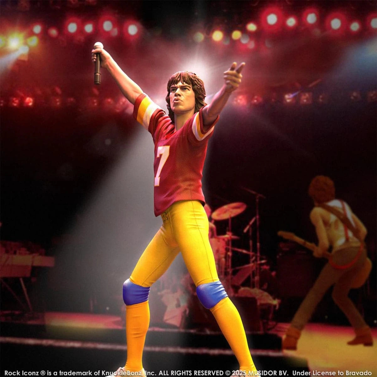 Rolling Stones statuette Rock Iconz Mick Jagger US Tour 1981 (Burgundy Jersey) 22 cm - Image 3