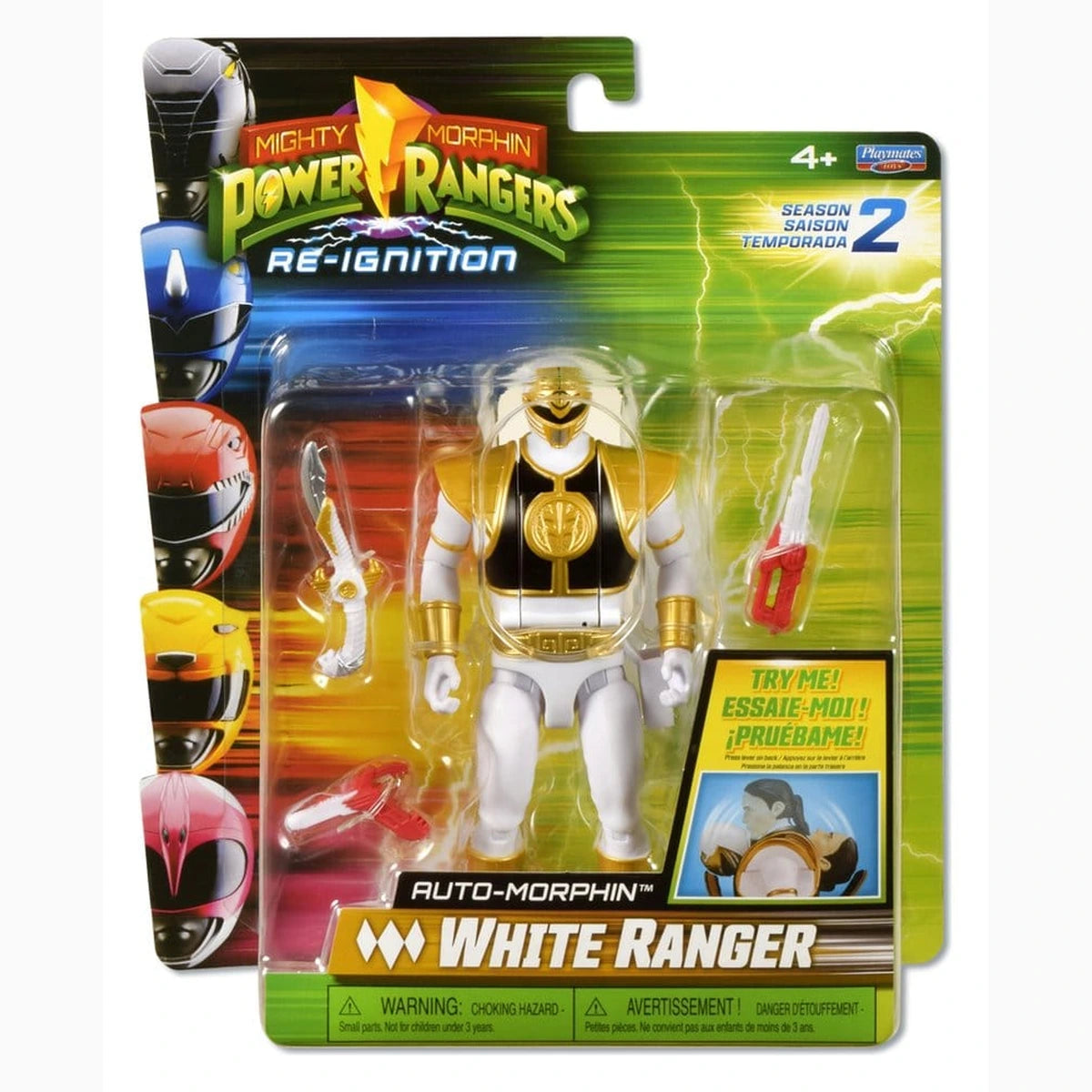 Power Rangers Auto-Morphin figurine White Ranger 15 cm - Image 6
