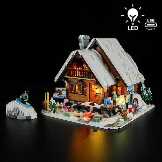 Lumibricks Retro House 10008 Ski Lodge - Image 1