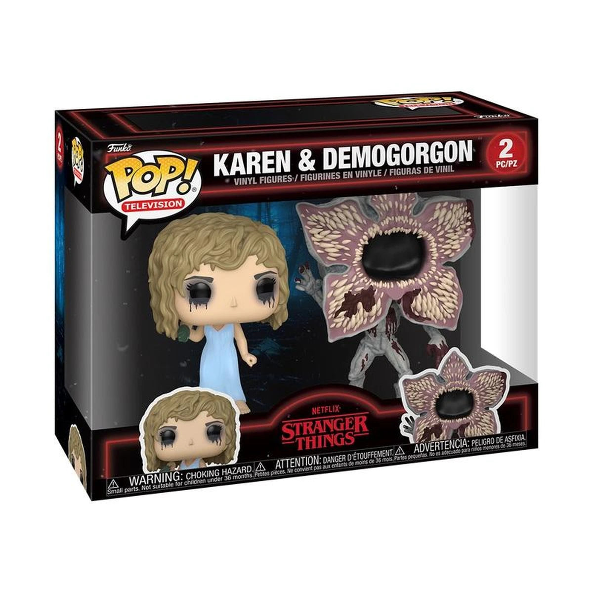 Stranger Things Pop 2-Pack Karen & Demogorgon - Image 1