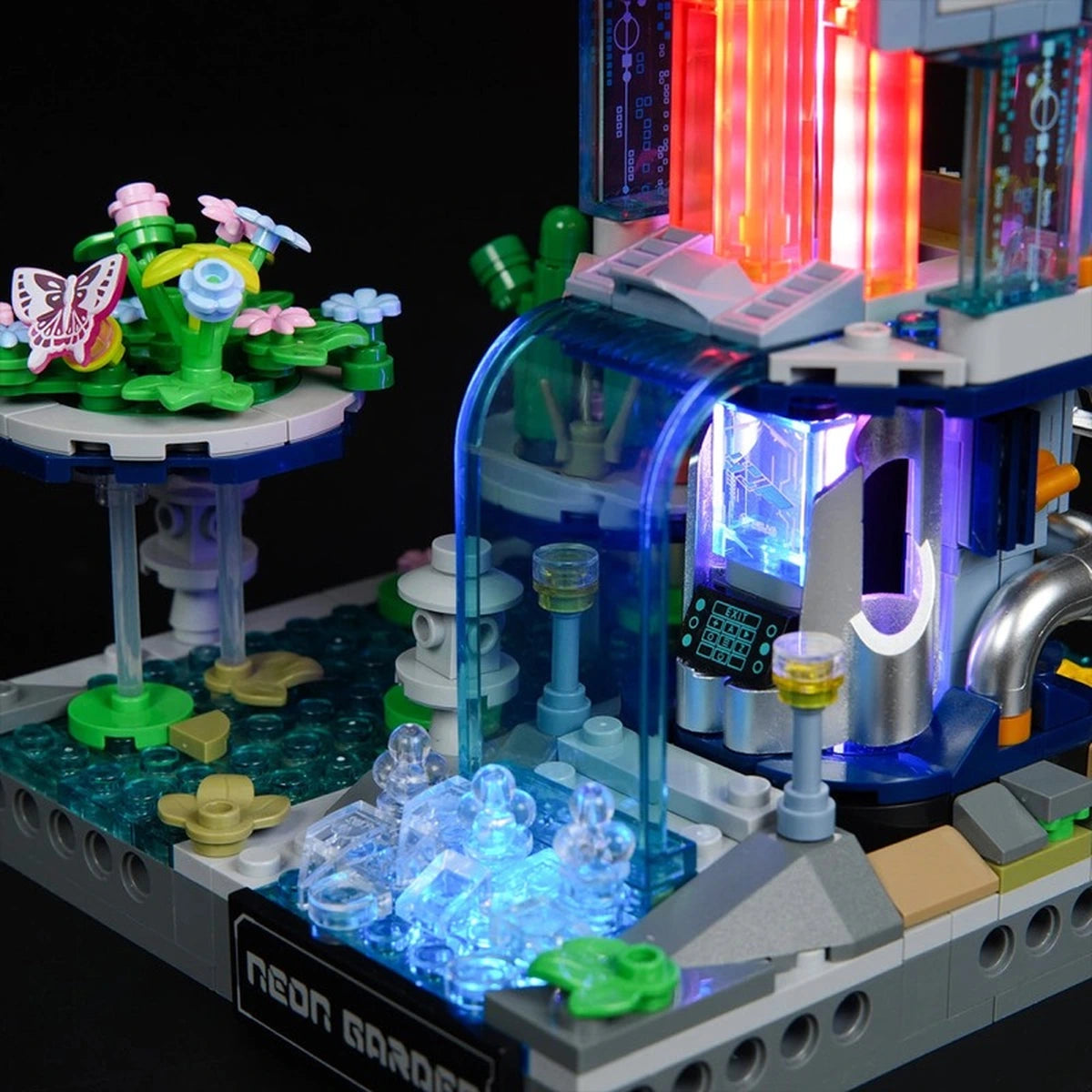 Lumibricks Cyberpunk Neoncity 17014 Neon Garden - Image 2
