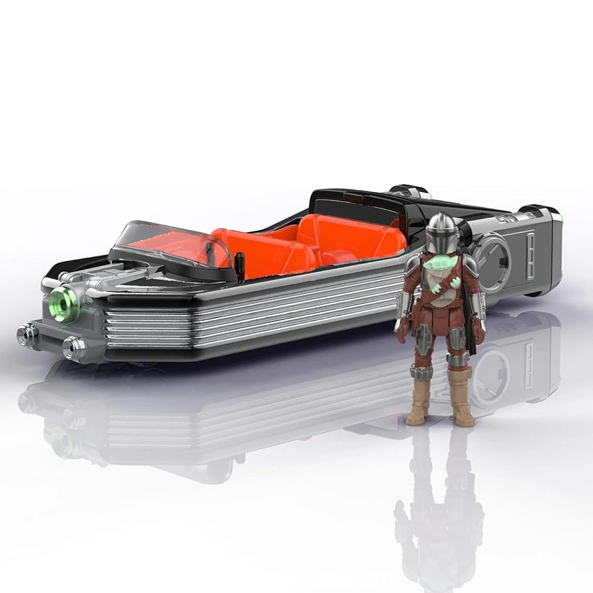 Star Wars Micro Galaxy Squadron Vehicle Mandalorian Et Grogu 13Cm 7,5Cm - Image 1