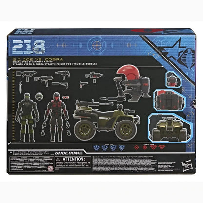 G.I. Joe Classified Series set de figurines et véhicules Snake Eyes & Varmint ATV vs. Stealth Viper & Cobra Stealth Flight Pod (Trubble Bubble) 15 cm - Image 3