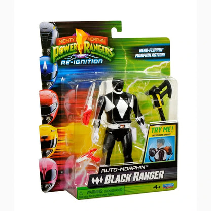 Power Rangers Figurine Auto-Morphin Black Ranger 12 cm - Image 5