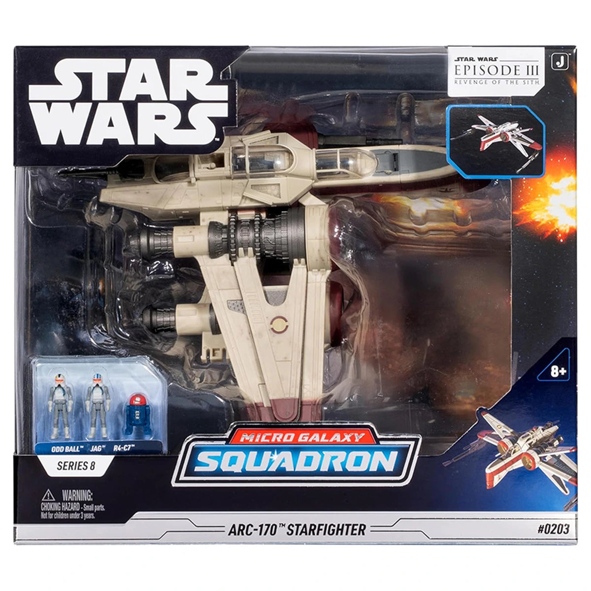 Star Wars Micro Galaxy Squadron Deluxe Vehicle & Figure Arc 170 S8 20cm - Image 2