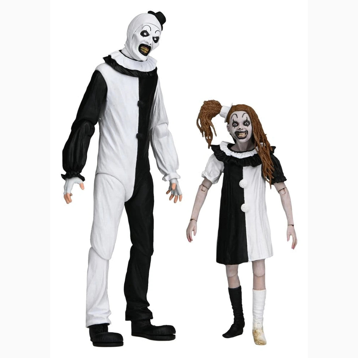 Terrifier 2 2 pack figurines Ultimate Art the Clown & Little Pale Girl 18 cm - Image 1