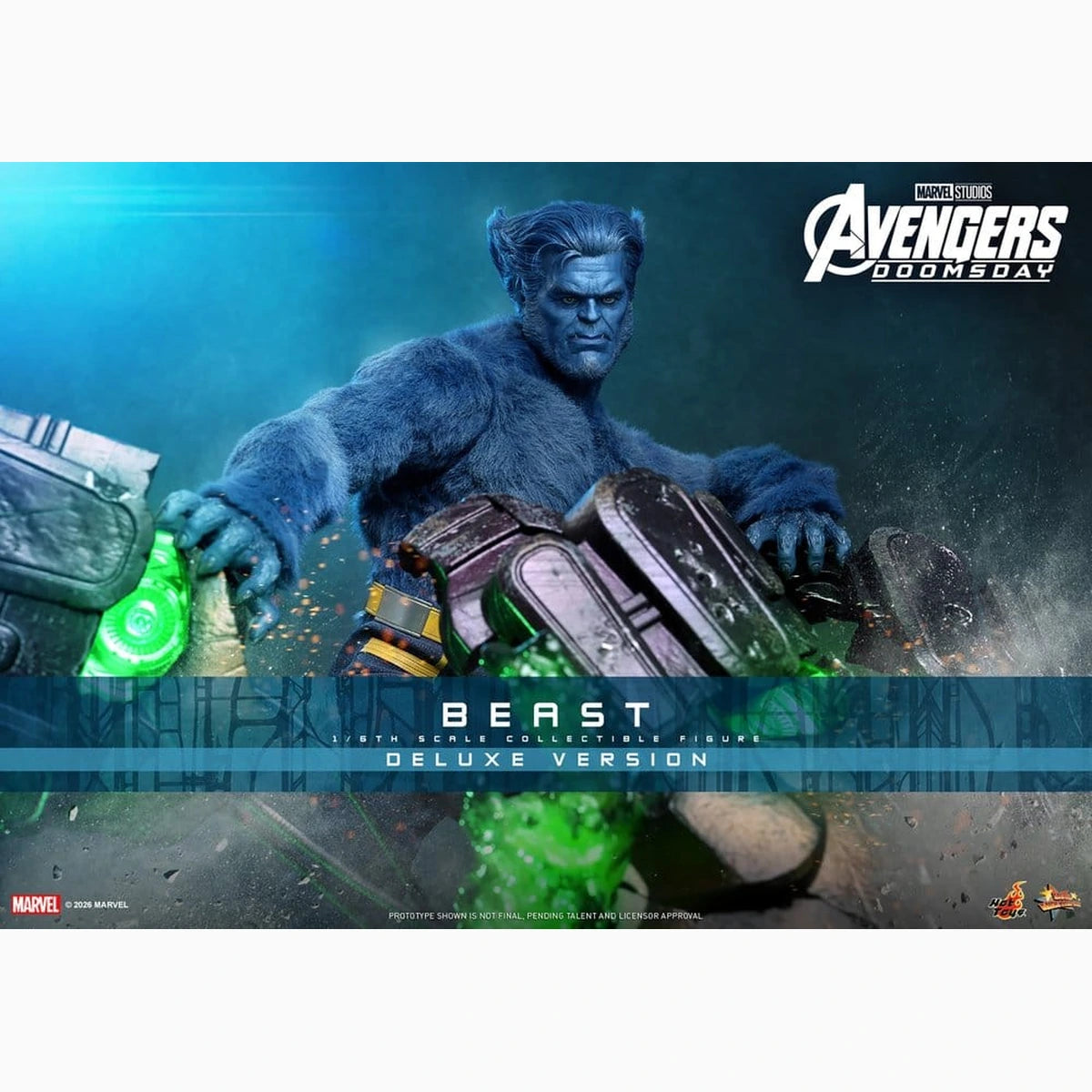 Marvel X-Men Movie Masterpiece figurine 1/6 Beast (Deluxe Version) 33 cm - Image 2