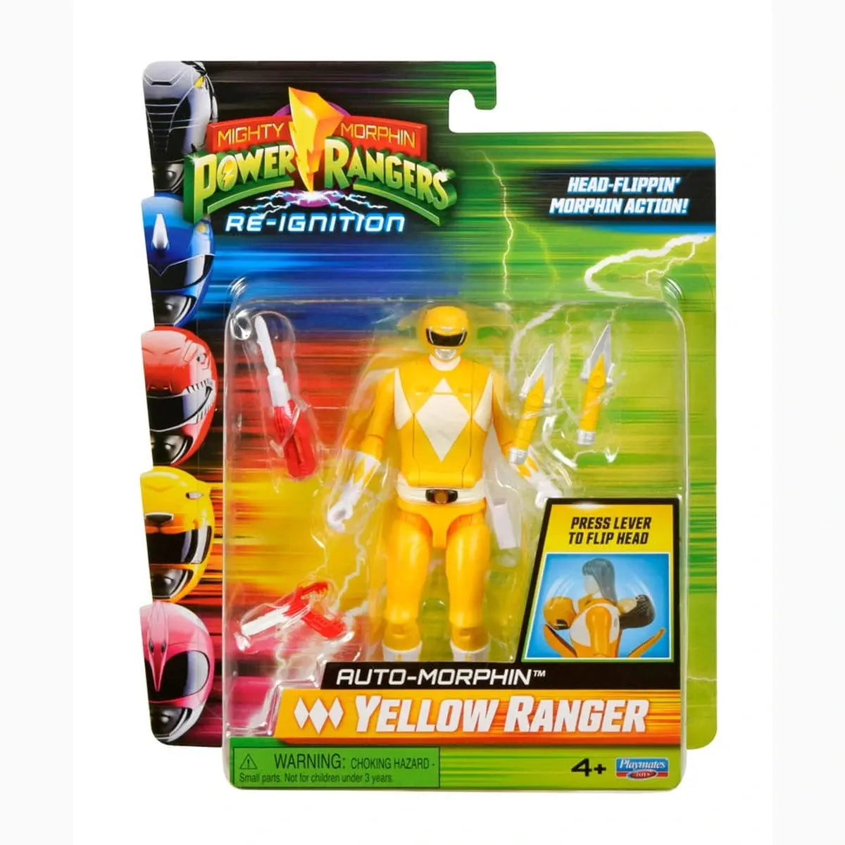 Power Rangers Figurine Auto-Morphin Yellow Ranger 12 cm - Image ajoutée 10
