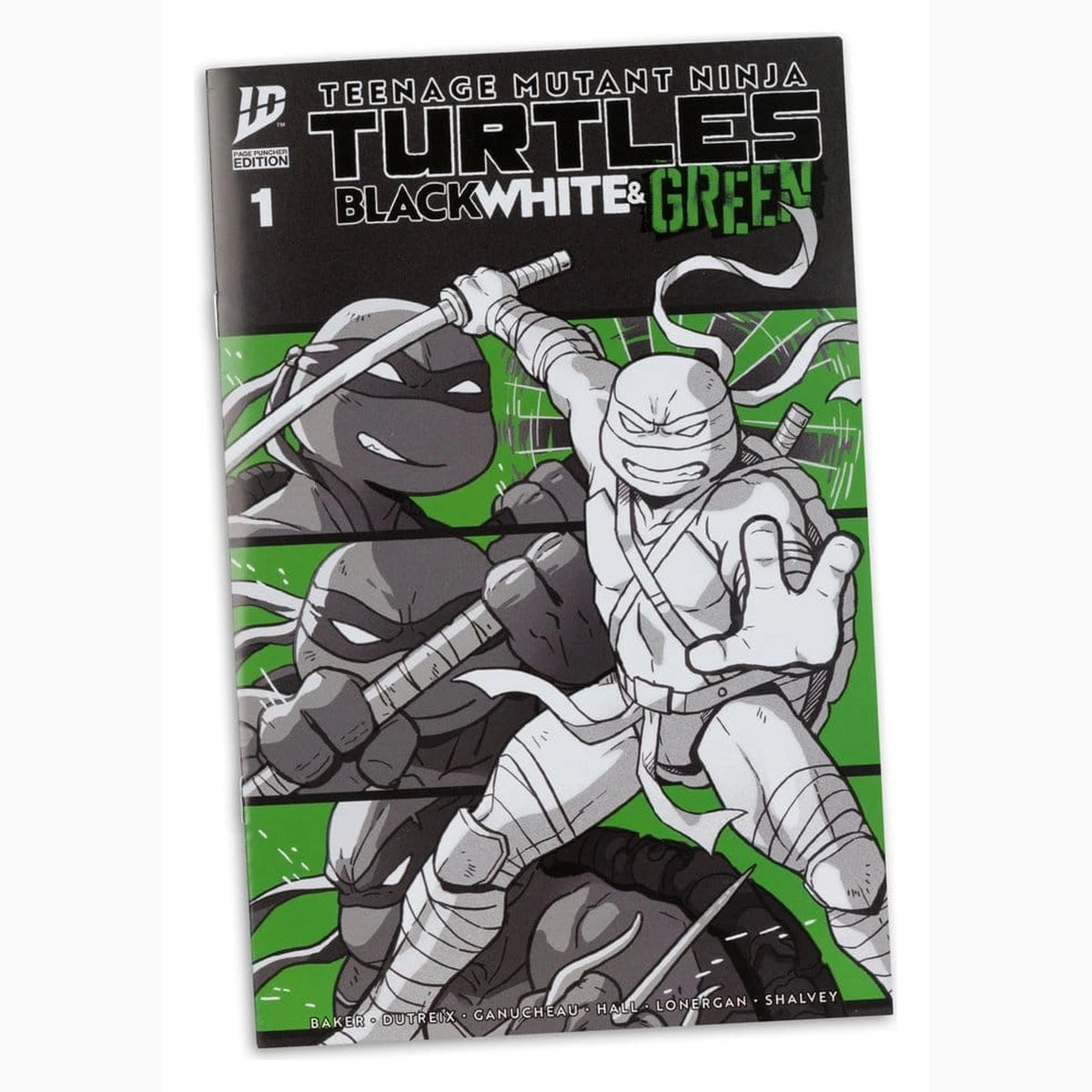 Tortues Ninja Page Punchers figurine Leonardo (Black White & Green) (Red Platinum Edition) 13 cm - Image 7