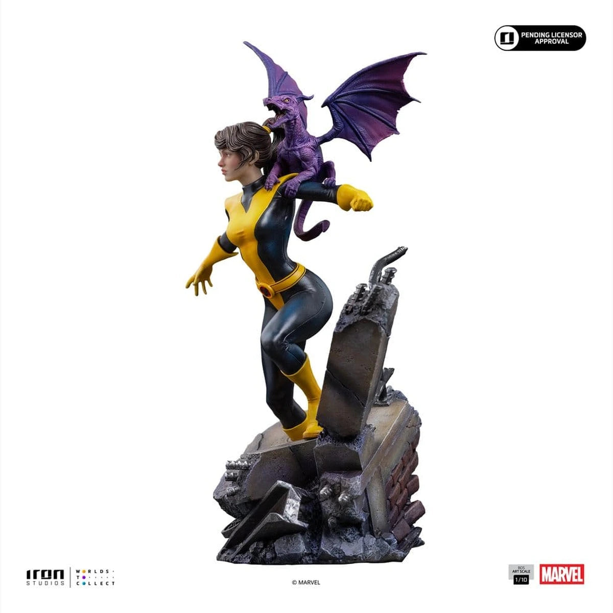 Marvel Kitty Pride & Lockheed X-Men Comics BDS Art Scale statuette 1/10 Kitty Pride & Lockheed 24 cm - Image 2