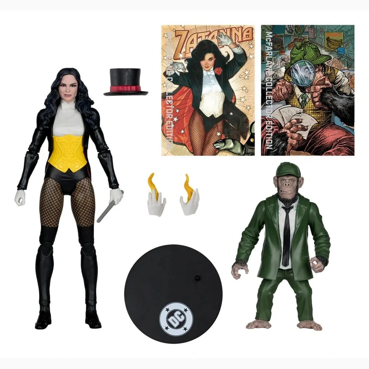 DC Multiverse McFarlane figurine Zatanna with Detective Chimp Collector Edition #53 18 cm - Image 4