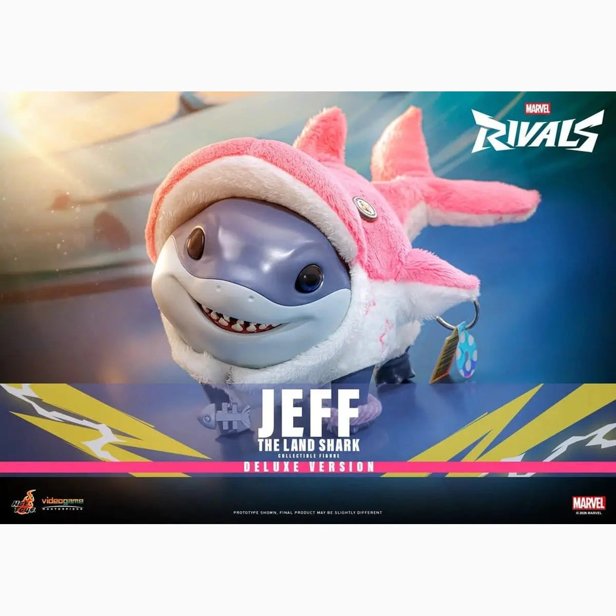 Marvel Rivals Videogame Masterpiece Series Figurine d'action Jeff the Land Shark (Deluxe Version) 11 cm - Image 3