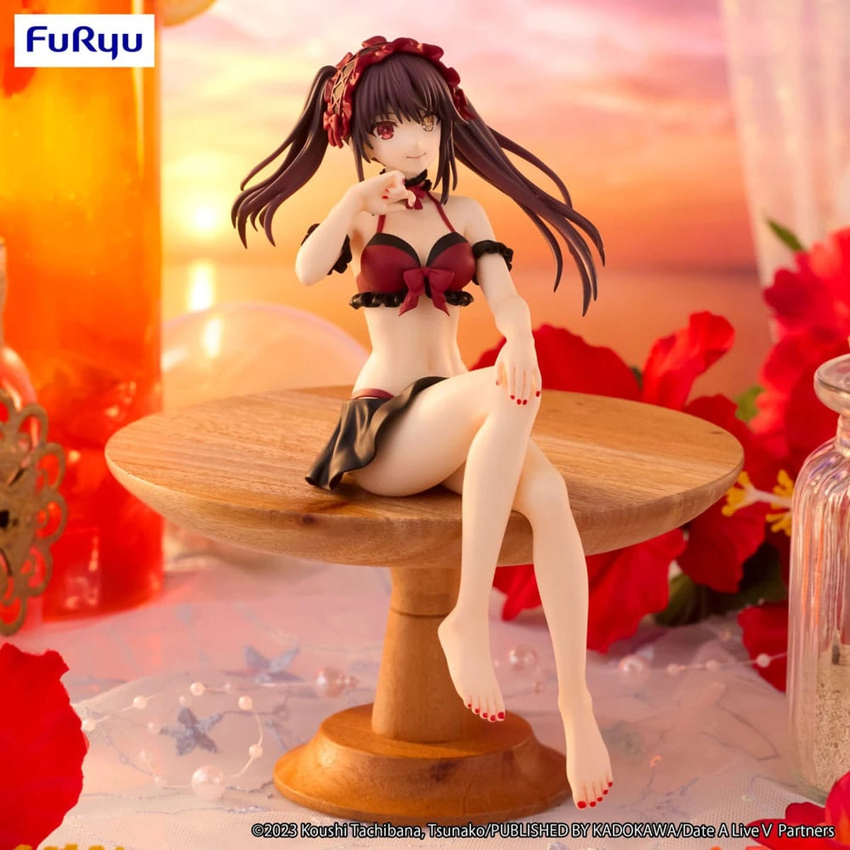 Date A Live statuette PVC Noodle Stopper Kurumi Tokisaki Swimsuit Ver. 15 cm - Image 5