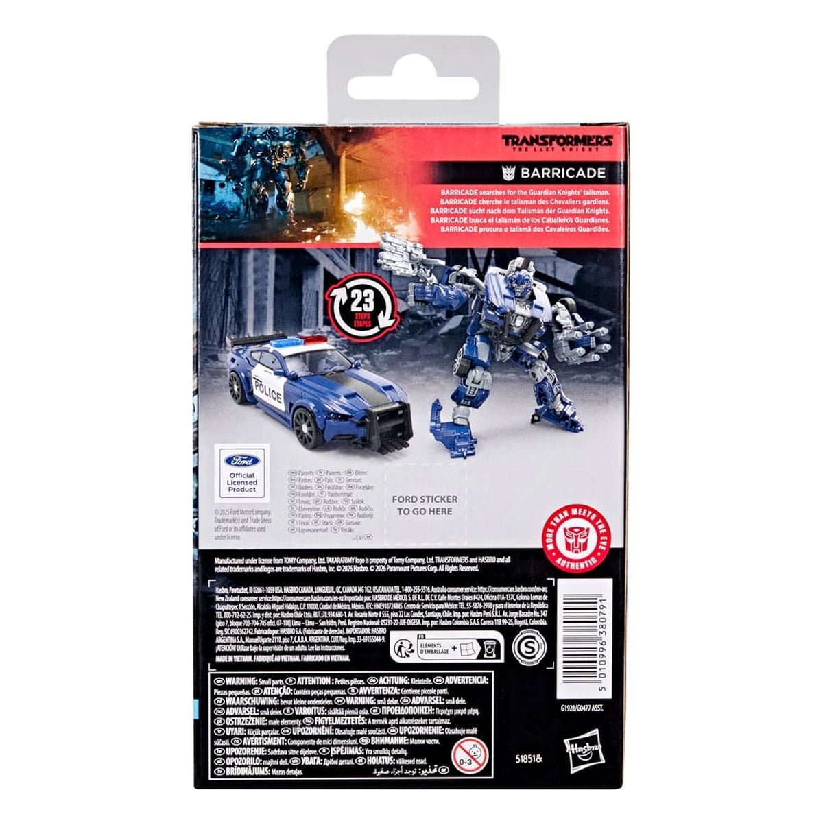 Transformers: The Last Knight Studio Series Deluxe Class figurine Barricade 11 cm - Image 3