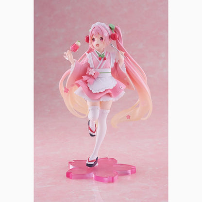 Hatsune Miku statuette PVC Newley Written Sakura Miku Japanese Cafe Ver. Reissue 18 cm - Image 5