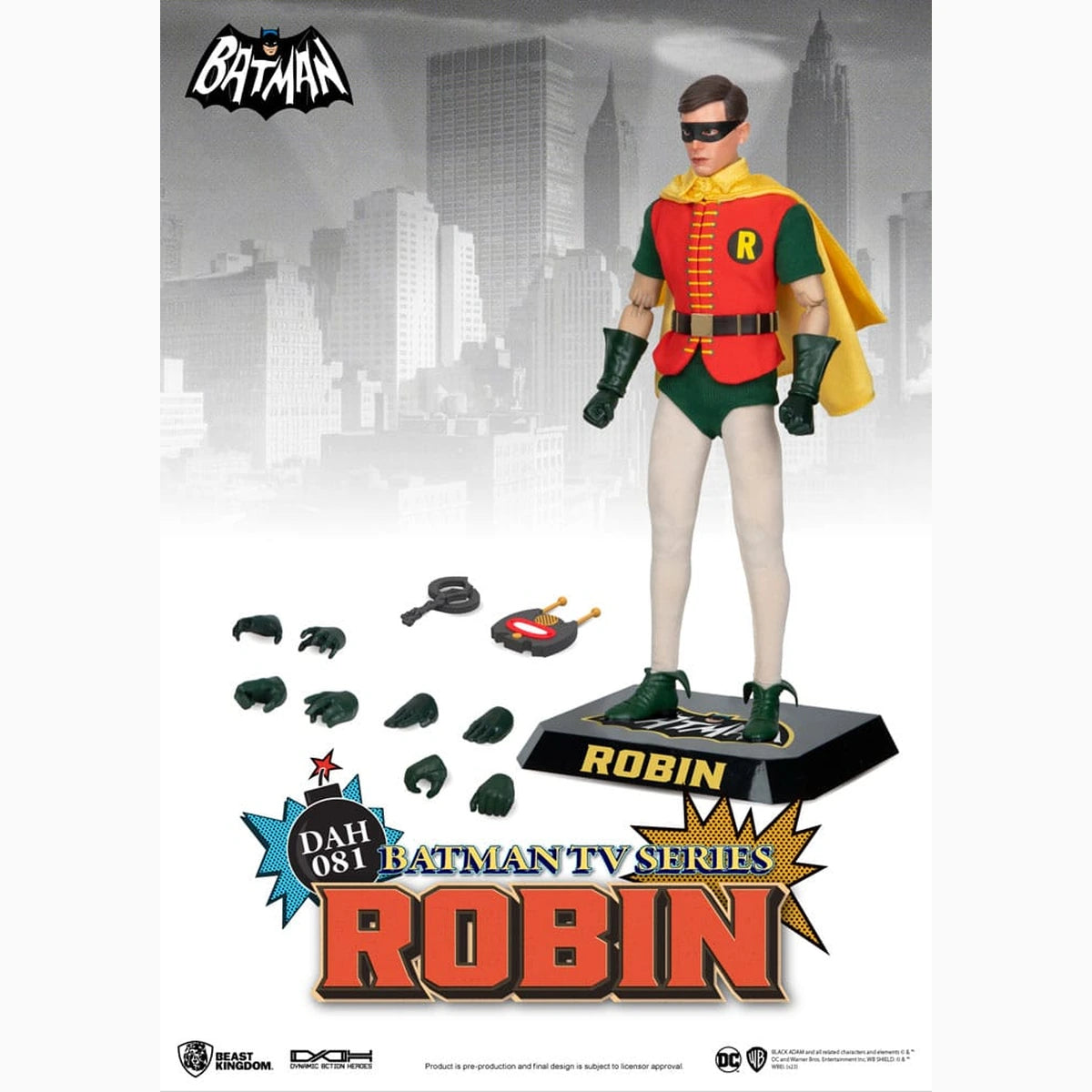 DC Comics figurine Dynamic Action Heroes 1/9 Batman TV Series Robin 24 cm - Image 5