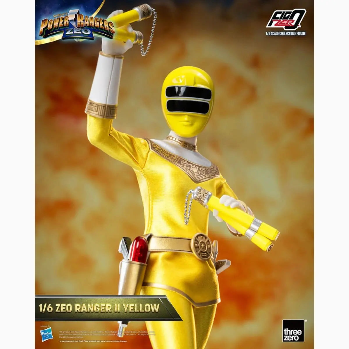 Power Rangers Zeo figurine FigZero 1/6 Ranger II Yellow 30 cm - Image ajoutée 11